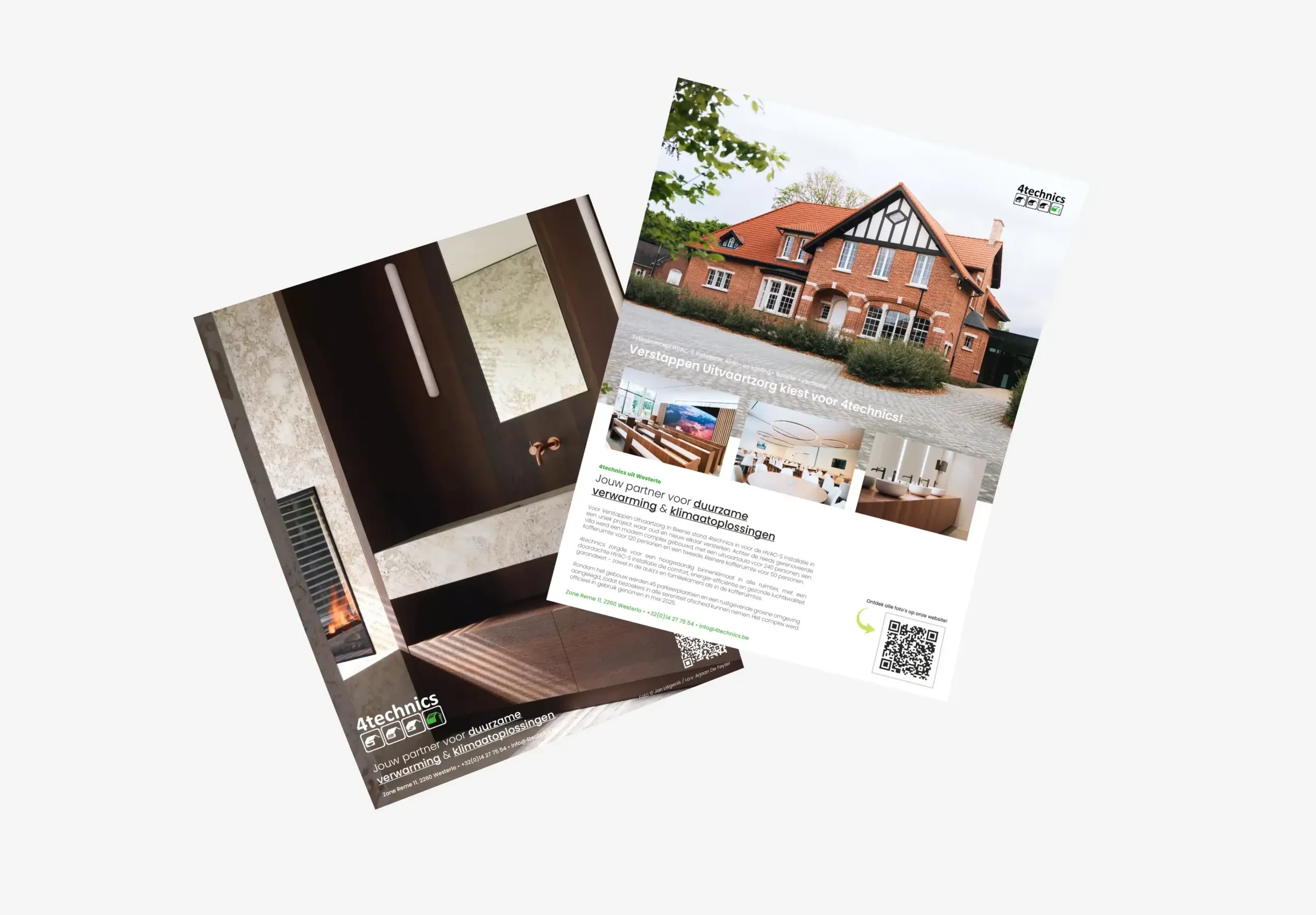Advertenties en brochures voor 4technics