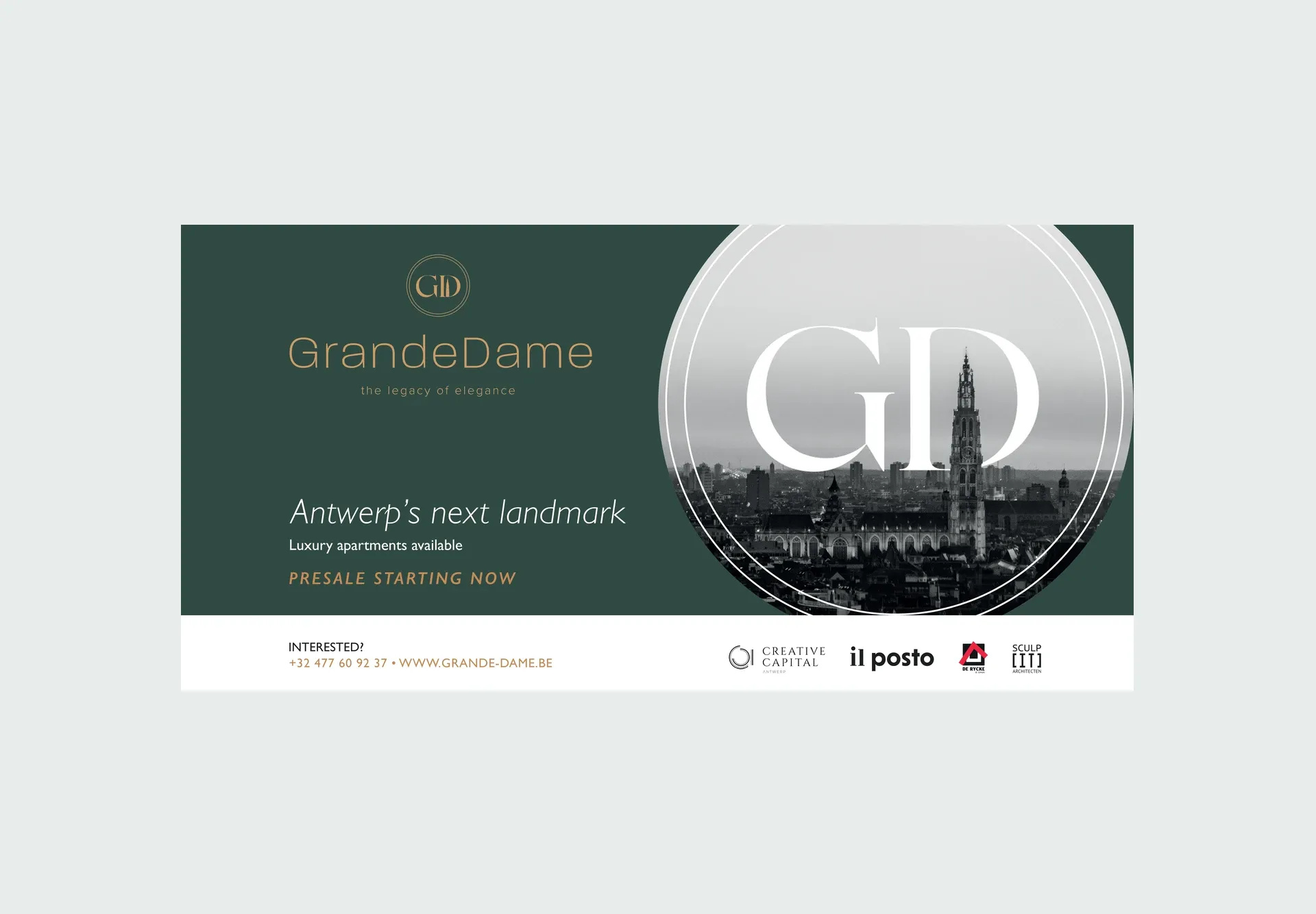 Werfdoek voor Grande Dame, Antwerpen