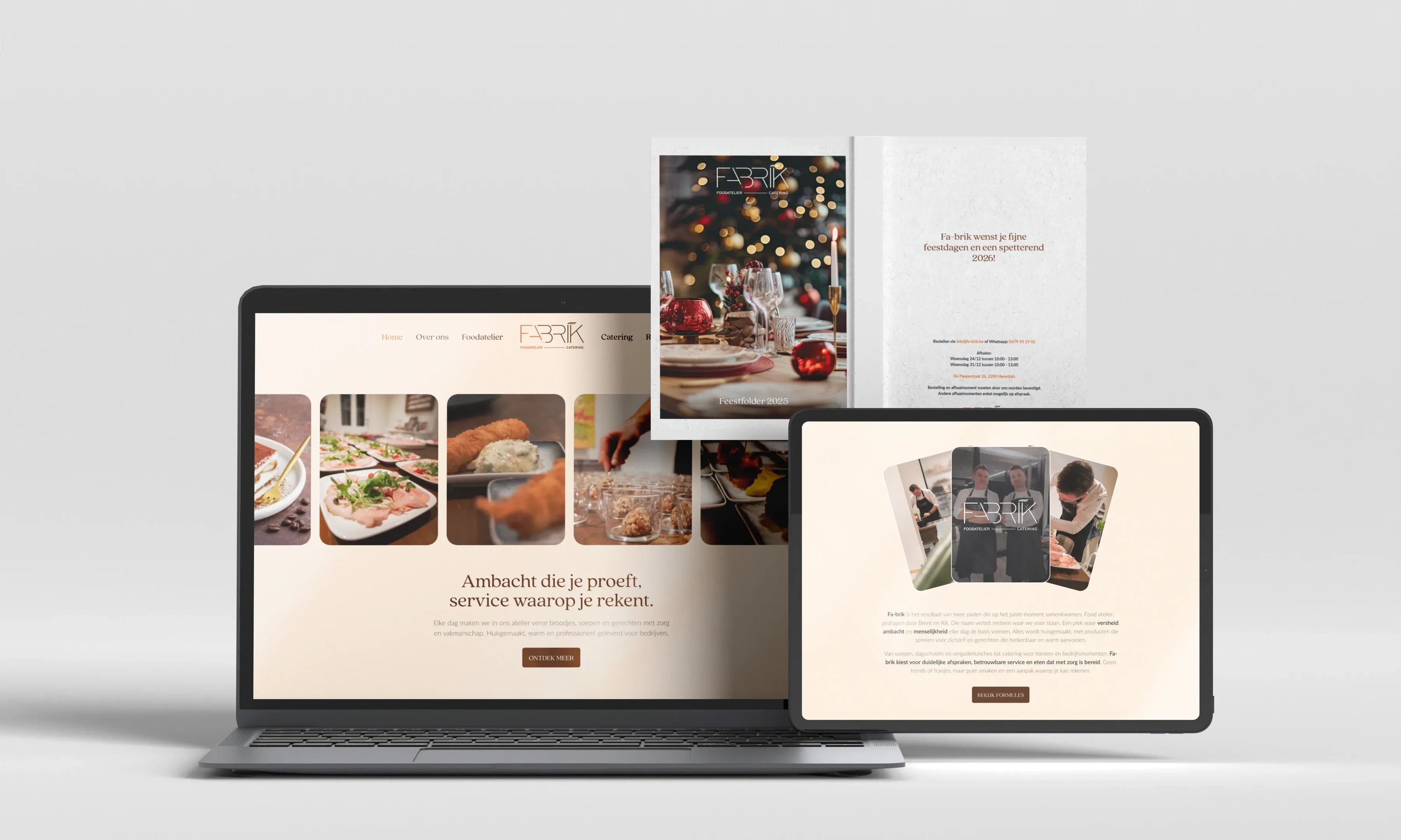 Website voor Fa-brik op laptop en tablet